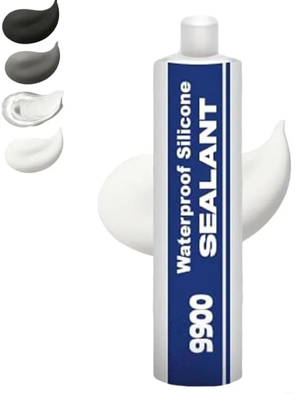 9900 Silicone Waterproof Sealant Multipurpose Waterproof Transparent for Ceiling and Wall Cracks Strong Sealing Compound Multi Surface Adhesive for Roofing, Bathroom Tiles