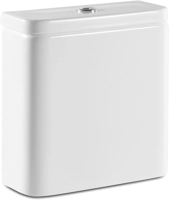 Roca, The Gap,SQUARE - Dual Flush 4.5/3L Cistern with Bottom Feed for Toilet, White, 365 mm x 150 mm x 390 mm, A341470000