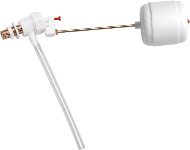 Fominaya - Universal 3/8" Tank Float Tap - Compatible with Rock, Toilet Filling Valve, Silent and Anti-Return, WC Cistern Mechanism, Water Saving