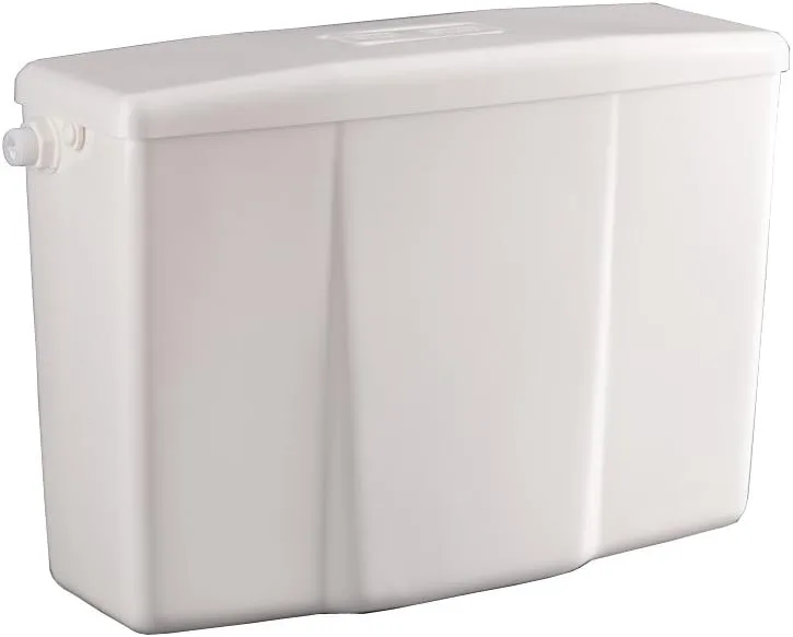 White Plastic Low Level Toilet Bathroom Cistern Push Button Tank