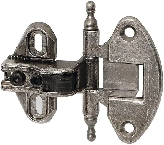 HARDWARE FAB.NATIONAL - RUSTIC HINGE ZAMAK WITH REMATE ø35 FINISH OLD SILVER