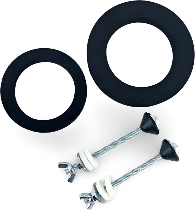 Toilet Foam Washer Repair Kit with Cistern Fixing Closure, Toilet Screw Seal Fixing Fixing Kit and Washers