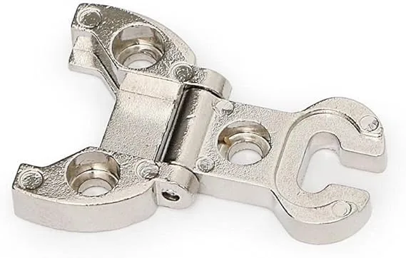 FAB.NATIONAL FITTINGS - NICKEL FINISH STYLE HINGE LOGOS