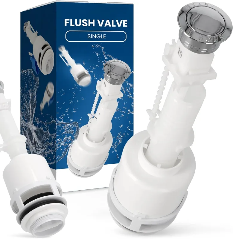 Toilet Flushing Valve | Flush Mechanism Set Filling Cisterns Ceramic Plastic Chrome Toilet Universal Elevator Water Level