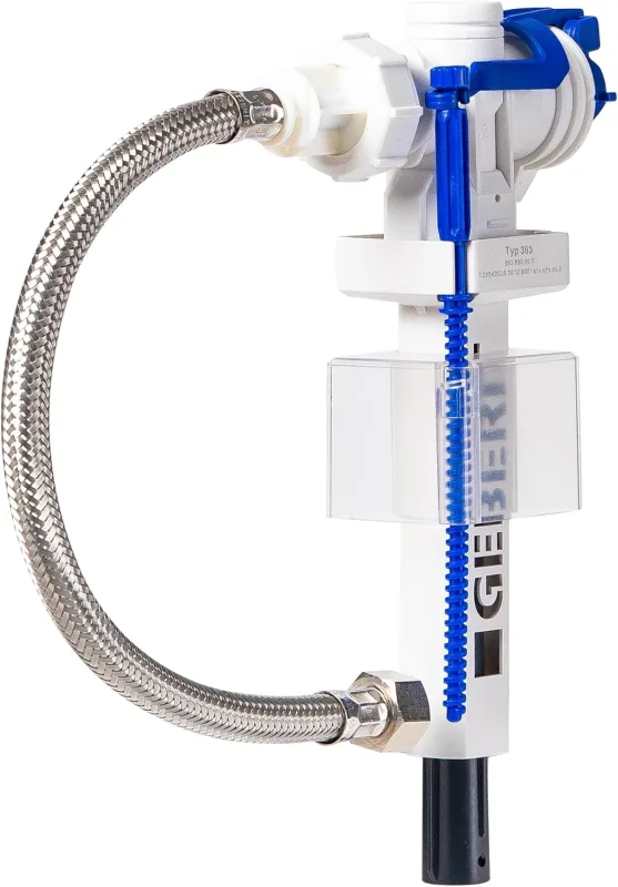 Rear Fill Valve Compatible with Geberit Impuls 380 3/8" Internal Screw Replacement with Rear Toilet Cistern Entry