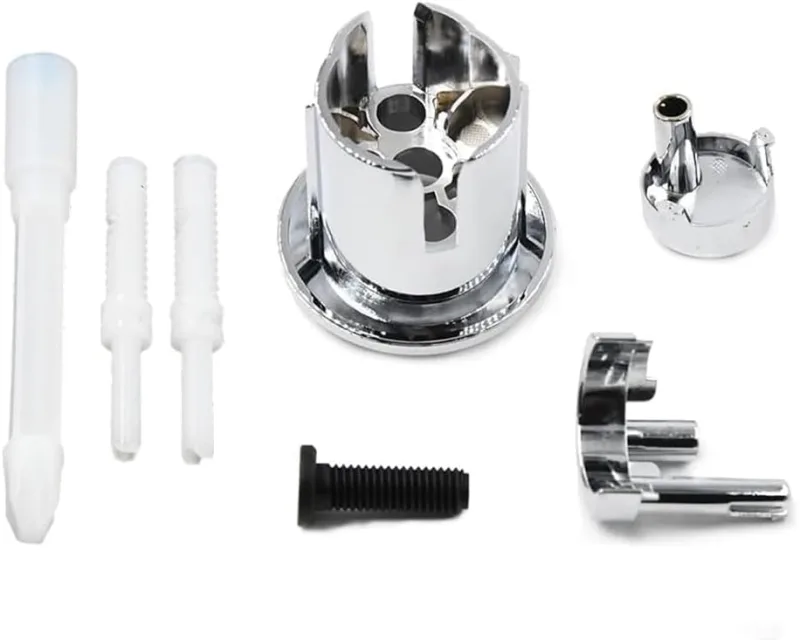 Cistern Push Button Double Cistern Half Moon Short Reach Push Button for Toilet Compatible with Cistern D2D AH0001800R 822043001