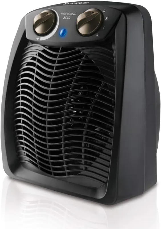 Taurus Tropicano 2400 Heater, 2 Heat Sources + Fan, 2400 W, Carry Handle, Adjustable Thermostat, Quiet, Black Design
