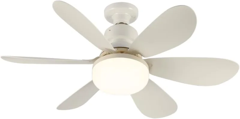 wonderlamp - Altari E27 White 18W LED Ceiling Fan Bulb with Remote Control and CCT 3000-4000-6000K, Bulb with Blades