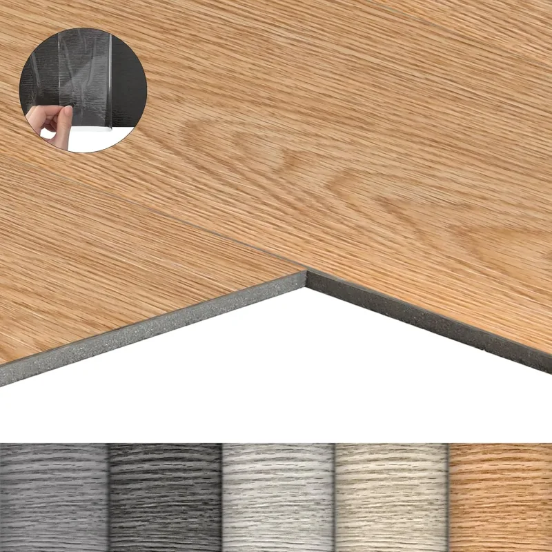 Wood Effect Self Adhesive PVC Flooring 18 Tiles 2.52 m² Vinyl Self Adhesive Tarnish Resistant Waterproof Living Room Kitchen Classic Oak