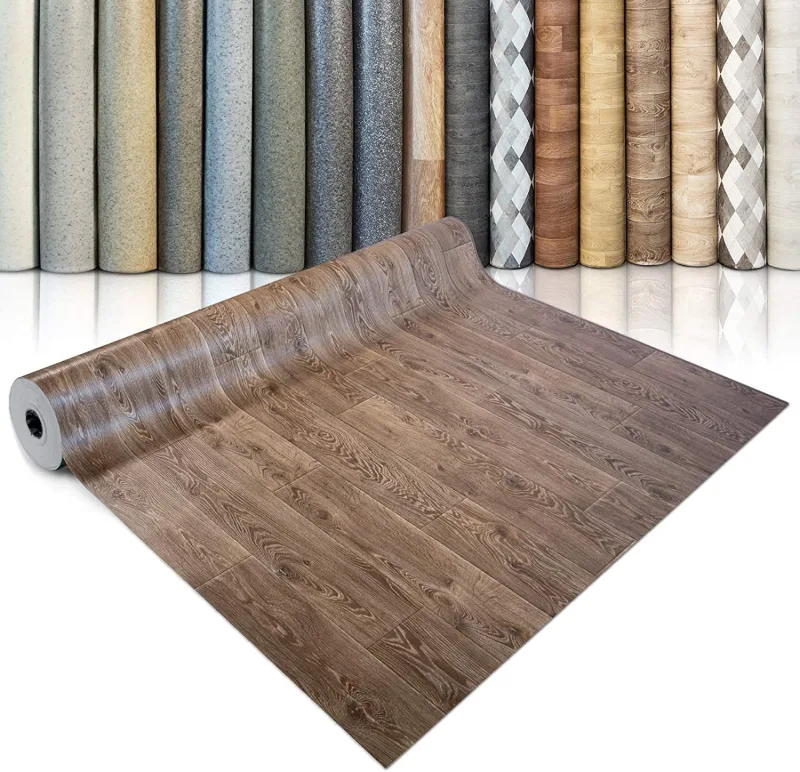 casa pura Vinyl Flooring by the Metre, Wood Look, Tile Look, Stone Look, PVC Flooring, Vinyl Coating for Kitchen, Bathroom and Living Room (Albus 3, 200 x 300 cm)