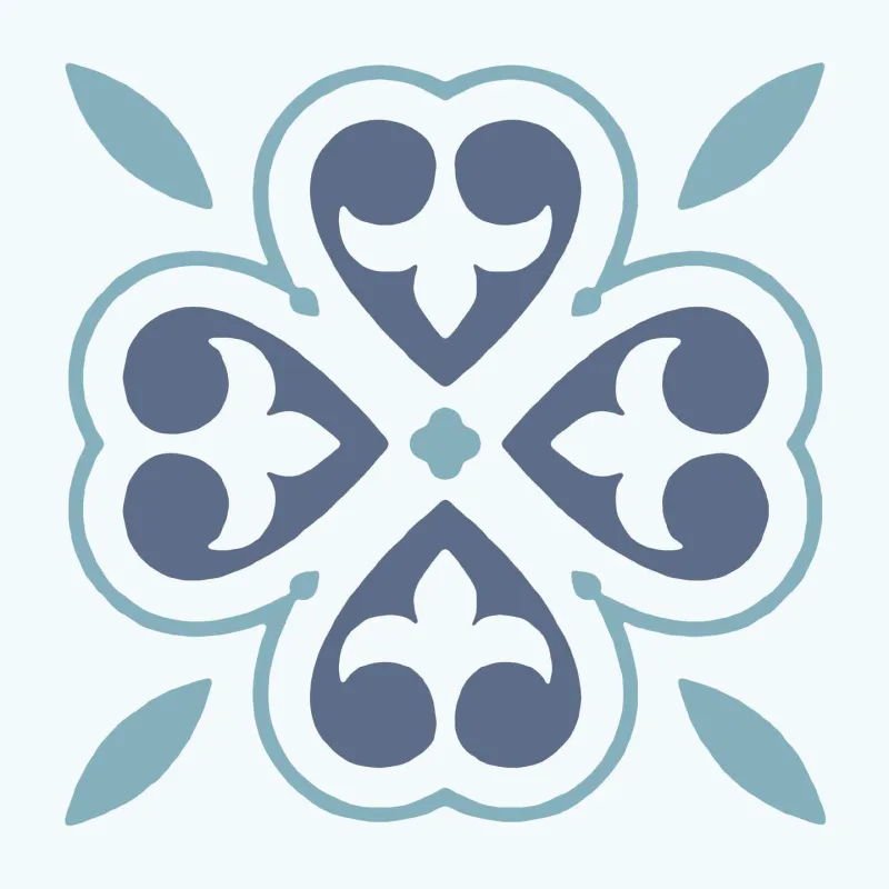 d-c-fix Oriental Flower Self Adhesive Vinyl Flooring - 11 Tiles - Waterproof, Decorative Vinyl - PVC Adhesive Tiles - for Kitchen, Bathroom and Living Room - 30 x 30 cm