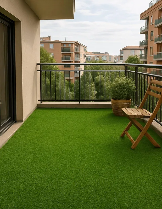 Jardin202 - Artificial Grass Terrace Plus 22 mm - Roll | Ideal for Terrace and Garden. Easy Installation | Roll: 2 x 5 Metres -
