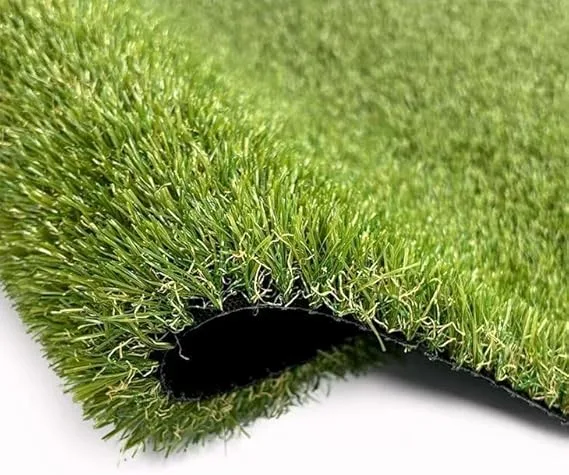 Artificial Grass Roll 20 mm 1 x 5 m (5 m²), Synthetic Rug for Indoor and Outdoor Terraces, Balconies and Garden, Black and Turquoise