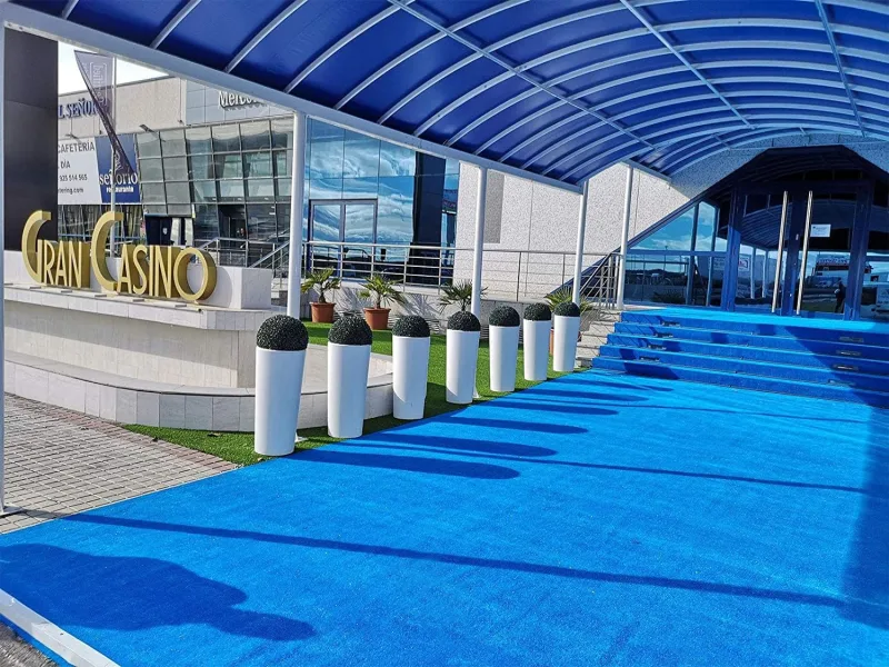 Artificial grass Roma 8 mm 2 x 5 m Blue | Artificial Grass in Blue, Red, White, Green | Artificial Grass Ideal for Indoor or Outdoor Decorations with Easy Installation