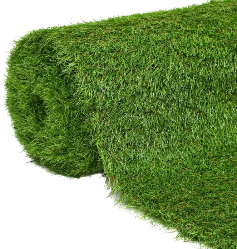 vidaXL Artificial Grass Rug Fake Grass Faux Garden Patio Terrace Balcony Porch Pool Decoration Green 1x10m/30mm