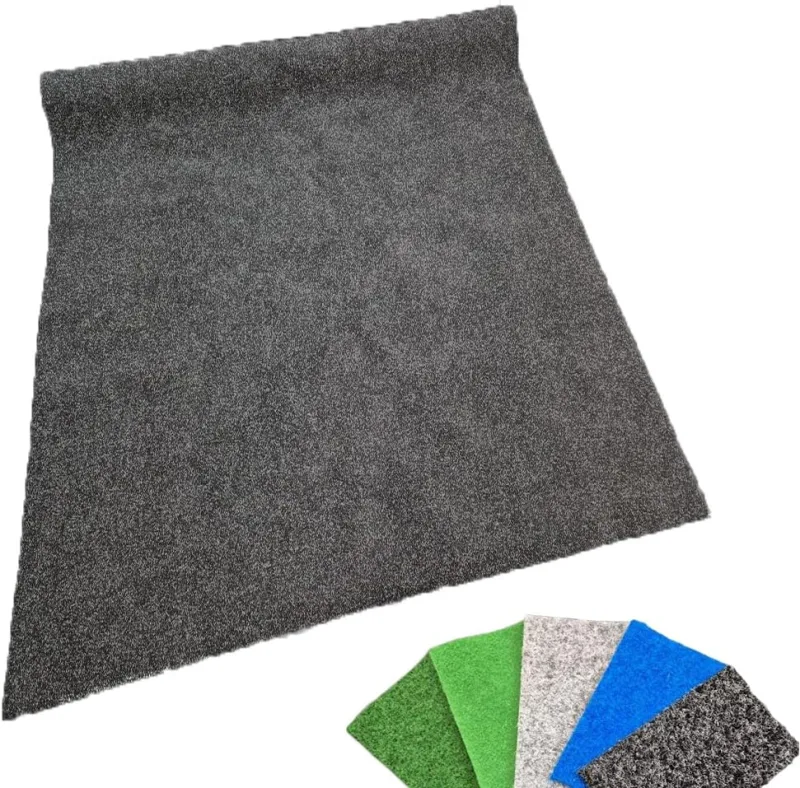 MadeInNature, Premium Synthetic Grass, Artificial Grass, Fake Grass by the Metre, Ideal for Patio, Balcony and Garden, Anthracite Grey, 2 x 3 m