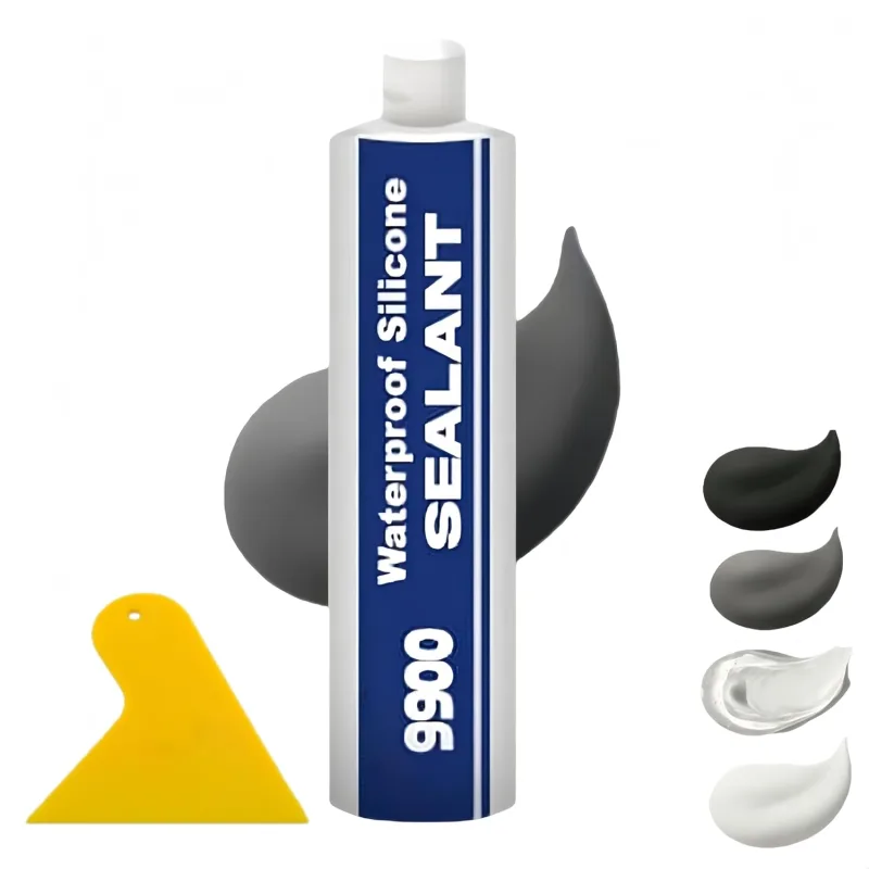 Multi-purpose Structural Sealants High Adhesion, Advanced Waterproof Silicone Sealant 9900, Waterproof Adhesive for Cracks in Ceilings and Walls (Grey)