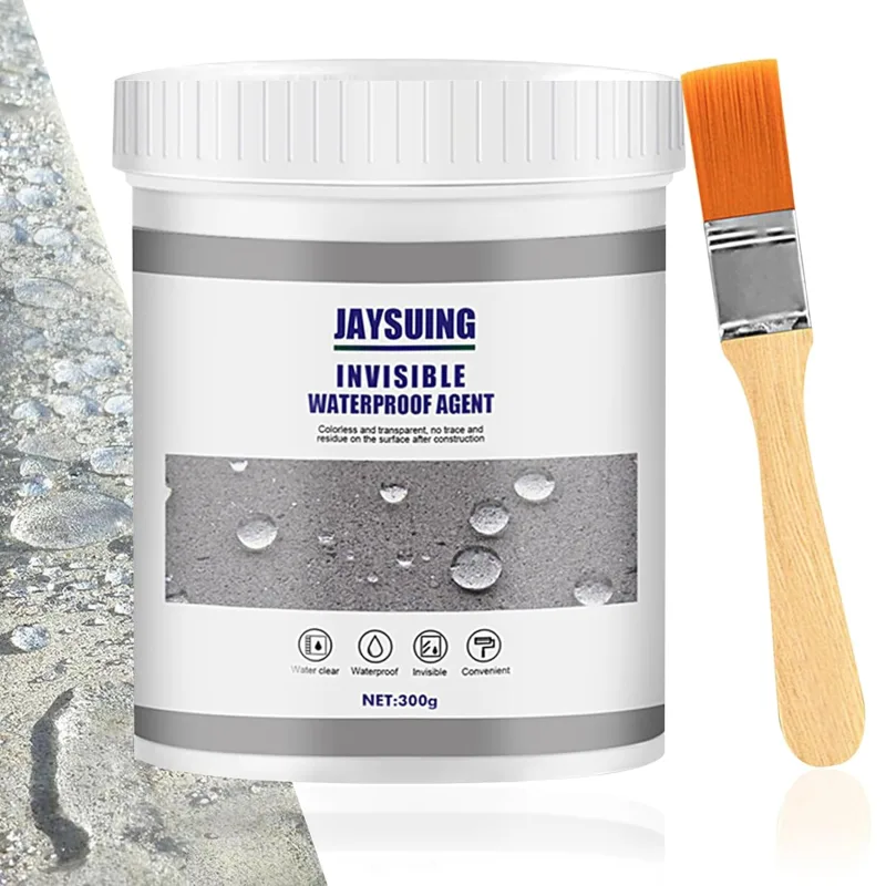 FORMIZON Invisible Waterproof Sealant, Transparent Insulating Agent, Waterproof Anti-Leakage, Adhesive Coating for Cracks, External Wall, Bathroom, 300 g