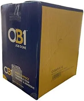 OB1 Multi-Surface Construction Sealant & Clear Adhesive, 12 Pack