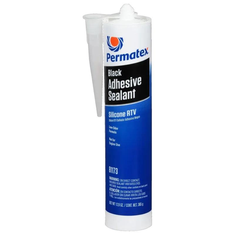 Permatex 11 Oz Black Silicone Sealant Adhesive 81173