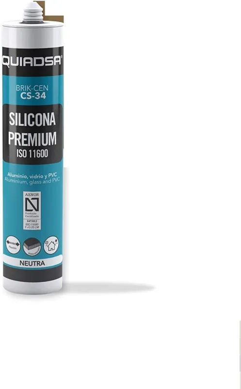 QUIADSA 52501701 Black Neutral Silicone Sealant, 300 ml