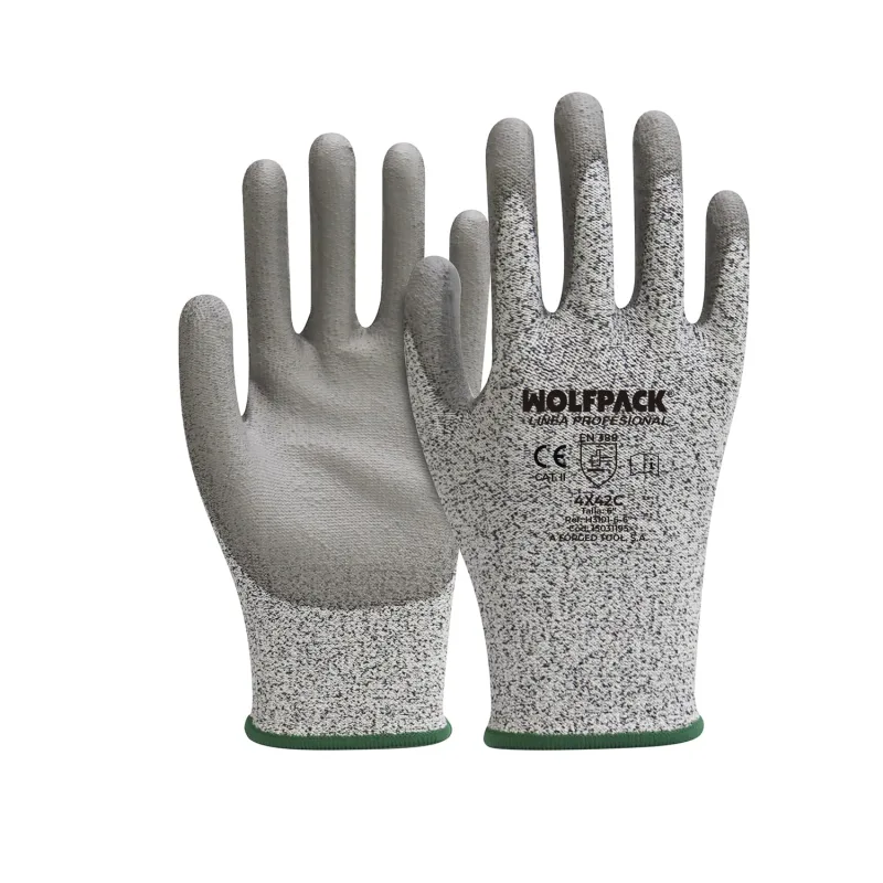 WOLFPACK LINEA PROFESIONAL Guantes Anticorte Fibra De Vidrio Talla 6"