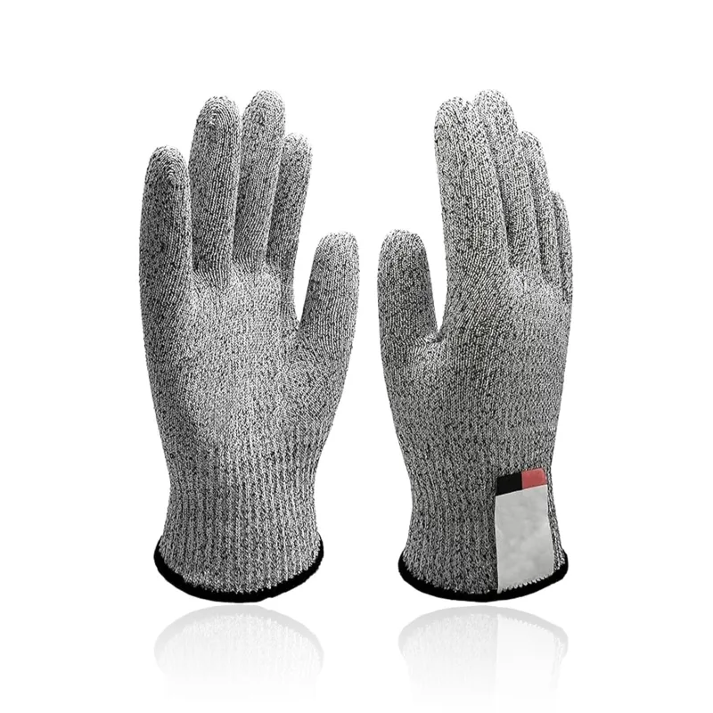 AzureRay Guantes Anticortes para Trabajo y Jardinería de Niños, Nivel 5 de Protección, Adecuados para Tallar y Uso en Cocina