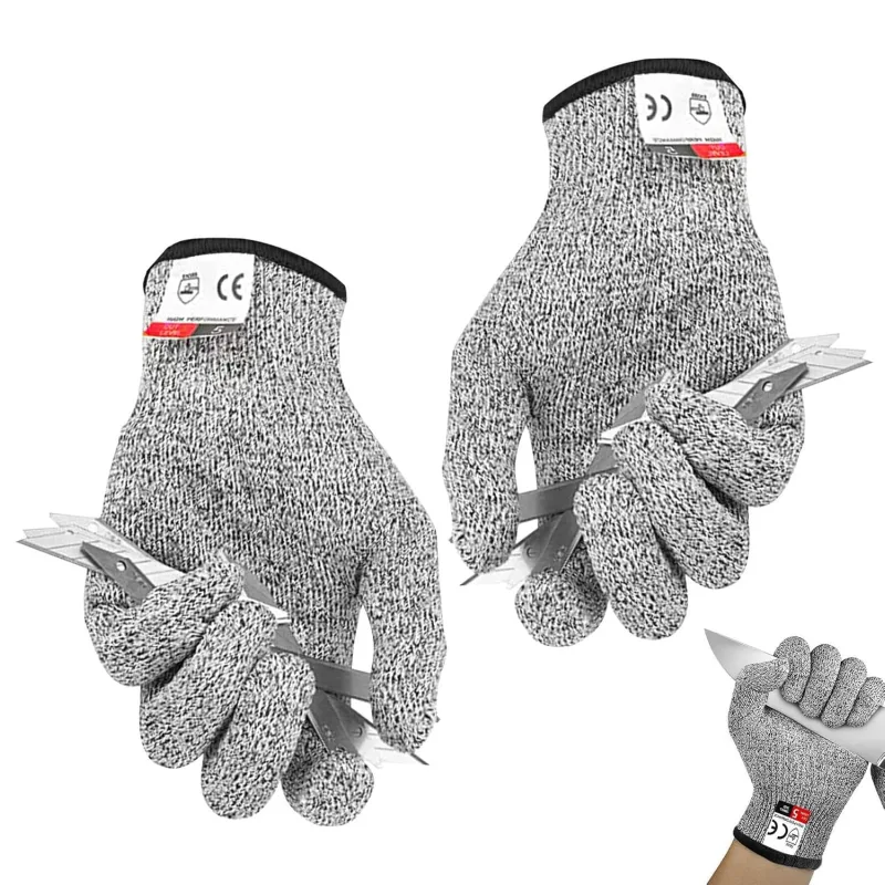 Generisch Guantes anticorte, guantes de protección para la cocina y el jardín – Guantes de seguridad transpirables para trabajo de cocina y jardín para muda, arquitectura