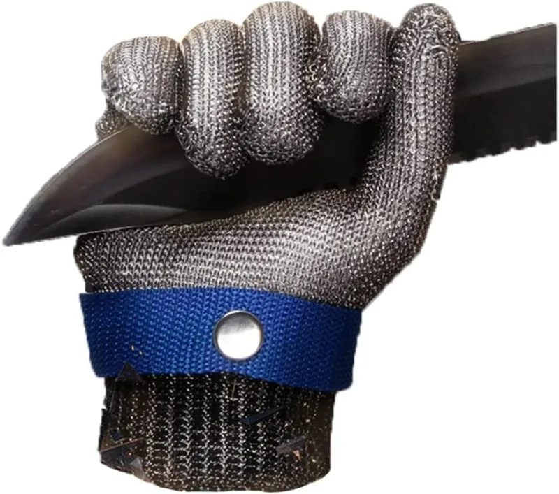 WXYZ Guantes a Prueba de Cables de Alambre de la Masa de Cocina, Guantes de Trabajo de Seguridad de protección de Grado 5, Impermeables, Antideslizantes y Resistentes al Desgaste