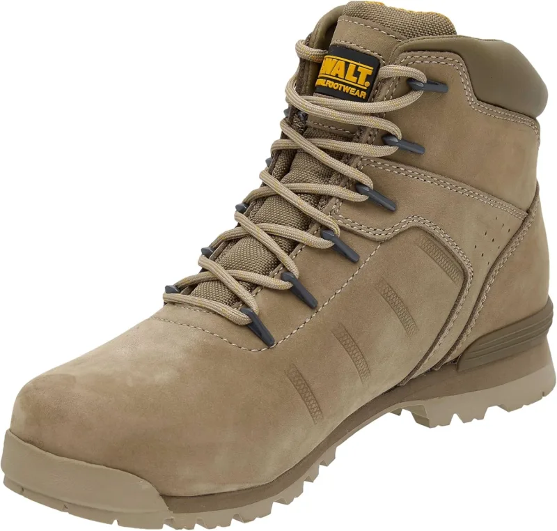 DEWALT Carlisle Men's Lightweight Nubuck Leather Work Boots Steel Safety Toe Lightweight