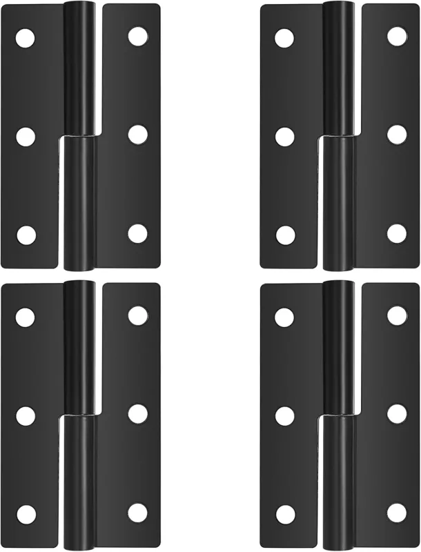 4 Pieces Door Hinges, Detachable Hinge, Lifting Hinge, 62x37x1.5mm Folding Detachable Door Hinges, Detachable Hinges for Indoor Outdoor Doors, Furniture