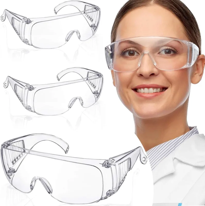 Nuyoah Gafas De Seguridad Gafas Proteccion Transparentes Gafas Seguridad Antivaho y Antipolvo Gafas Protectoras Para Bricolaje Construcción Laboratorio Uso Lndustrial 5 Pcs