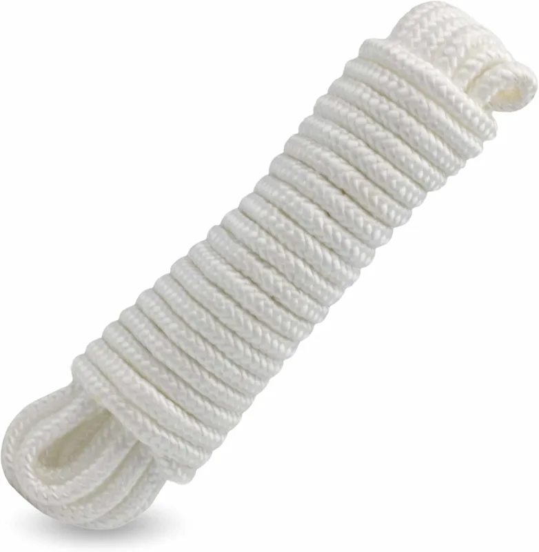 Braided Polypropylene Rope, Braided Nylon Material, Rope for Awnings, Blinds, Greenhouses, Flags, DIY, Nautical, Fishing and Moorings, Dimensions: Ø 4 mm x 10 Metres