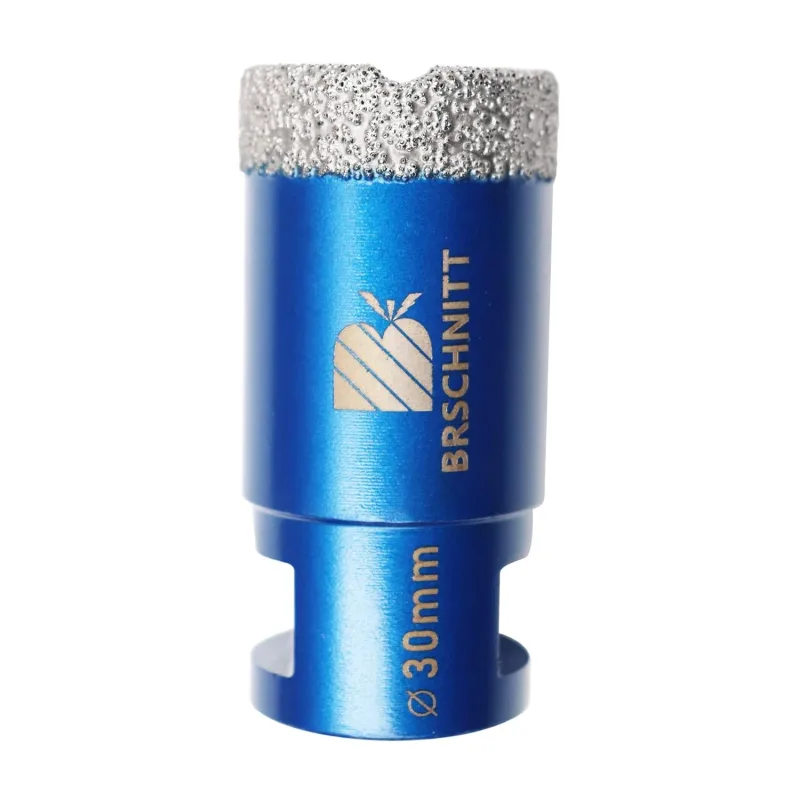 Diamond Drill Bit 30 mm – BRSCHNITT Vacuum Welding for Stoneware Porcelain Tile Ceramic Marble Granite Drilling Suitable for M14 Angle Grinders
