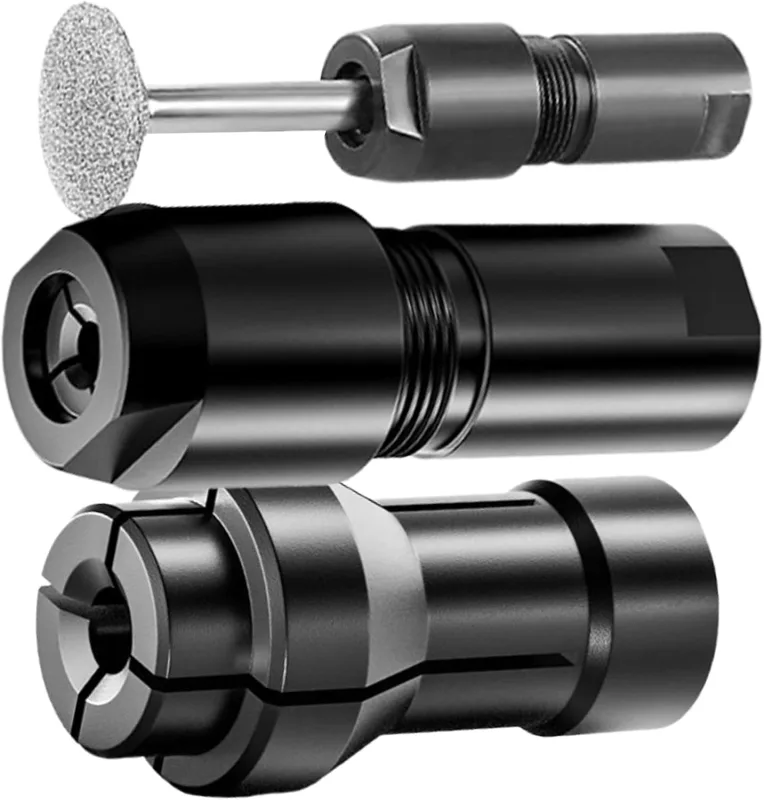 Grinder Adapter | 2 Pieces Connector for Angle Grinder, Polisher and Drill Bits | 6mm 3mm Chuck Adapter for Precision Machining Edge Preparation Maintenance Assembly