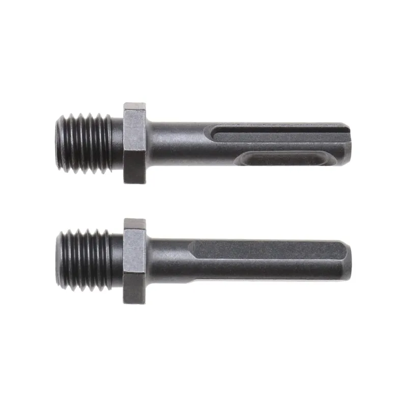 2pcs Adapter M14 Male Thread to SDS Plus Female and Female Triangle for Grinder Drill Driver Connection Converter Diamond Core Drill Bit Mounted Electric Drill