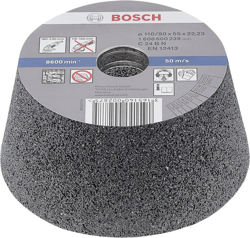 Bosch 1 608 600 239 Conical Grinding Cup Stone / Concrete 90 mm 110 mm 55 mm 24