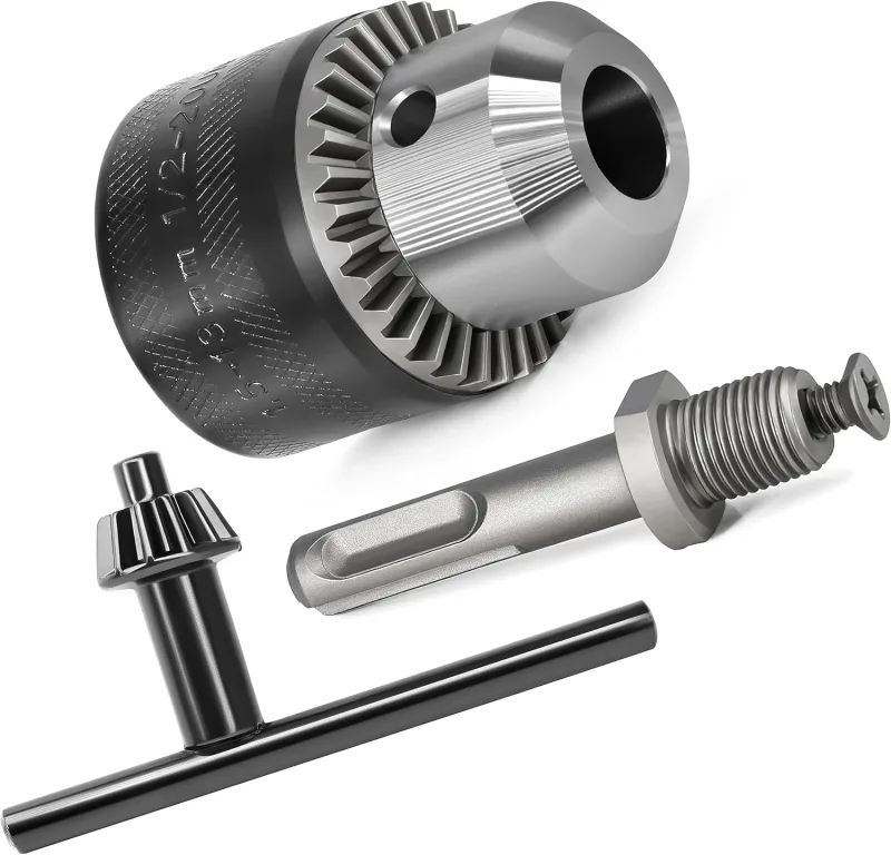 S&R SDS Drill Chuck 1.5 mm ½ - 20unf Chuck with SDS PLUS Adapter and Key to Close