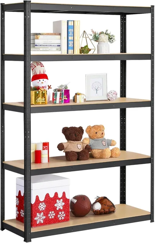 Yaheetech Estanteria Almacenaje Metalica Estanteria Trastero para Cargas Pesadas 5 Estantes Estante Metalica Galvanizada para Garaje 180x120x45cm