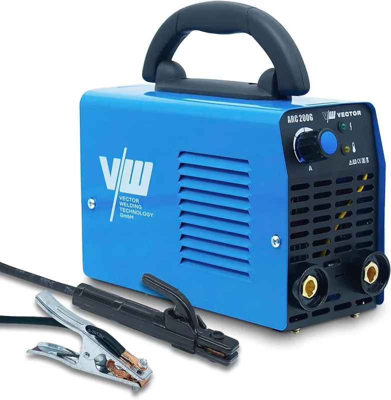 Inverter Welder 200A ARC Welding Machine- Electrode Inverter Welding Device - Earth Clamp and Electrode Holder - IGBT ARC200G by Vector Welding