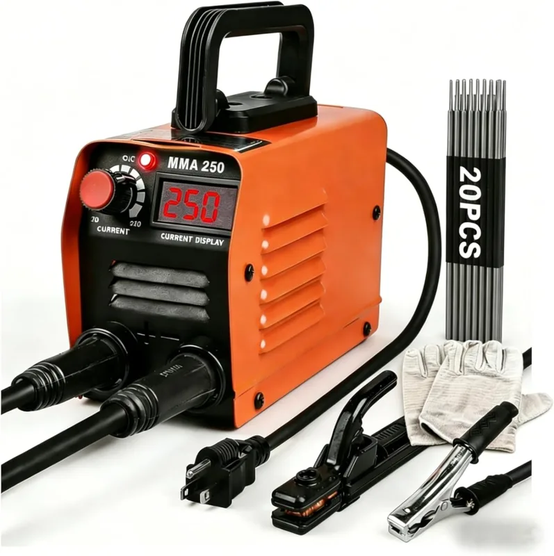 Siasky Mini Welding Machine, Upgraded 110V Welding Machine, Portable Welder MMA-250A, IGBT Inverter Welder with Hot Start,Arc Force, Anti-Shock