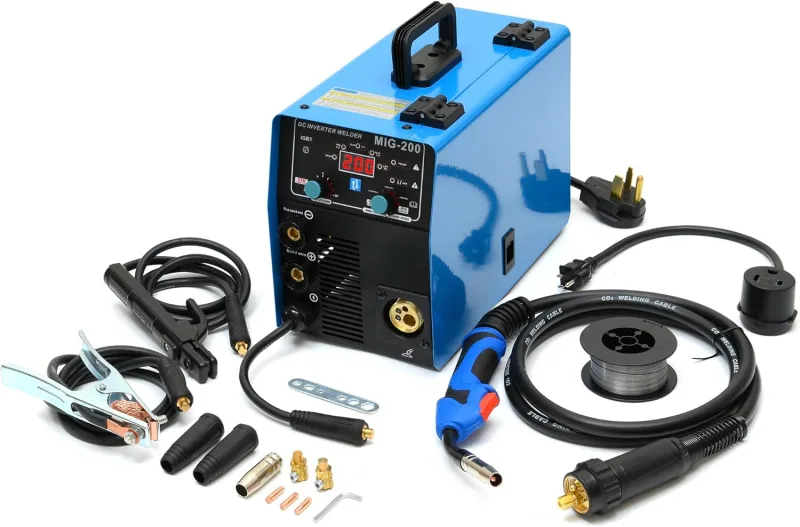 180 Amp 110V 220V MIG Welder 3 in 1 MIG & ARC & TIG Lift Gas/Gasless Inverter Multi-Process Dual Voltage Welding Machine