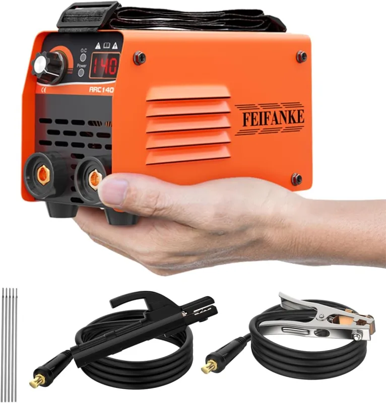 FEIFANKE 140A Rod Welder, 110V Mini Stick Welding Machine, ARC/Lift TIG Small Welding Machine, MMA Inverter Portable Welding Machine with IGBT Hot Start ARC Force