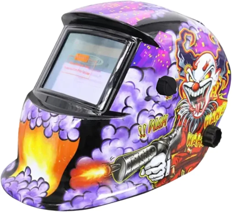 Solar Powered Welder Helmets, Auto-Darkening Welding Helmets with Solar Energy | Welding Hood Screen | with Hood for Welding with