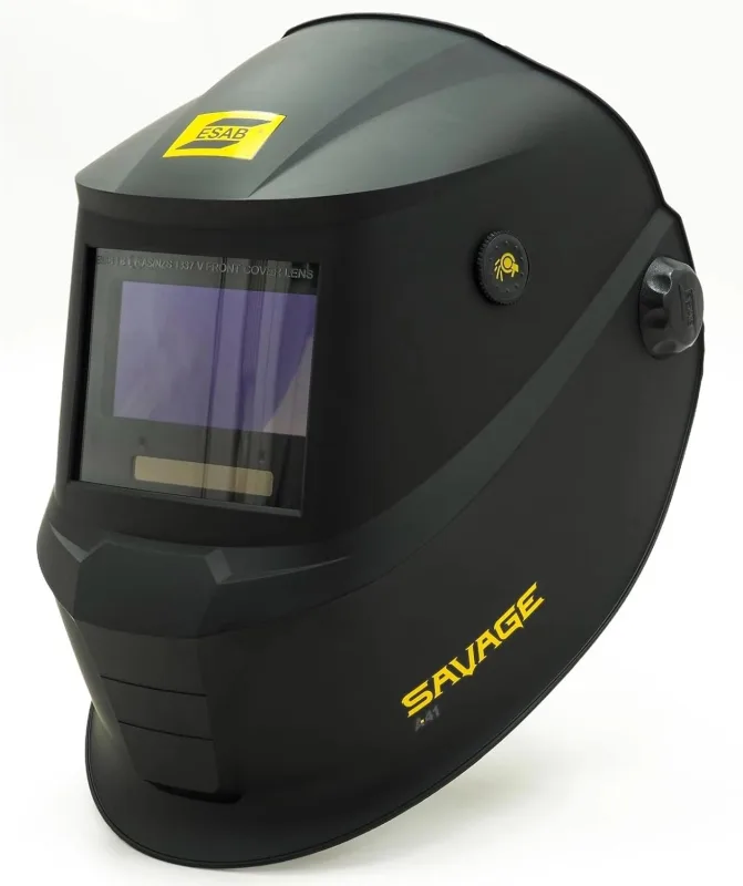 ESAB Savage™ A40 Black Car Darkening Mask Welder Visor 4 Sensors Red