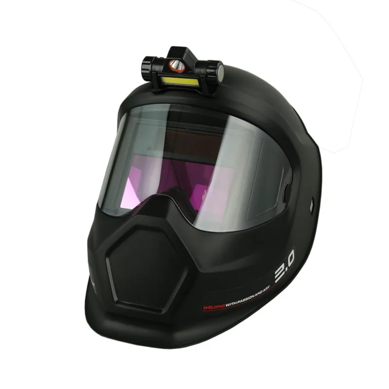 Ultralight Welding Mask, Automatic Darkening Mask for Solar-Electric Welding, Welding Helmet (with light)