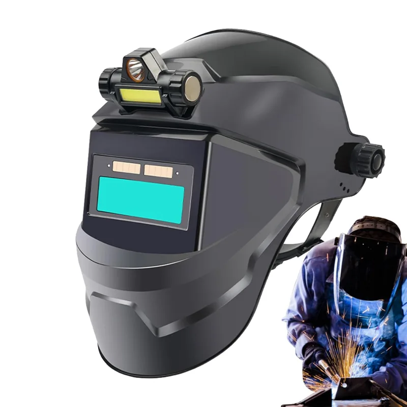 Automatic welding mask: true color ura welding helmet, large visual area digital glasses | Self-darkening heel, welding ura masking a gra