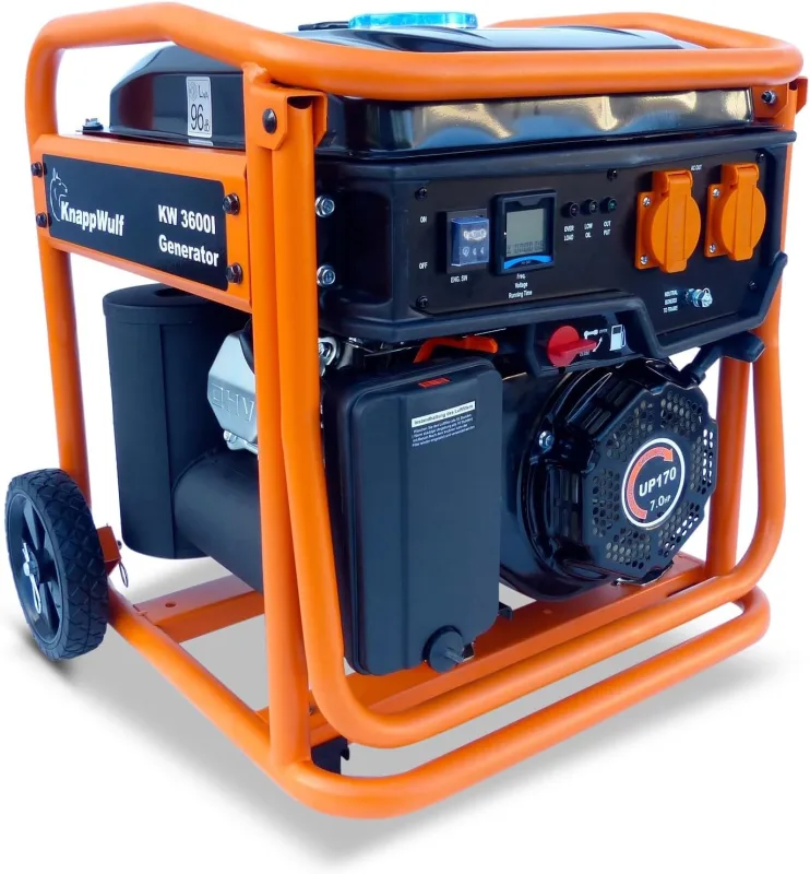 KnappWulf KW3600 inverter generator with single-phase emergency generator 230 V Suitable for sensitive terminals 3200 W