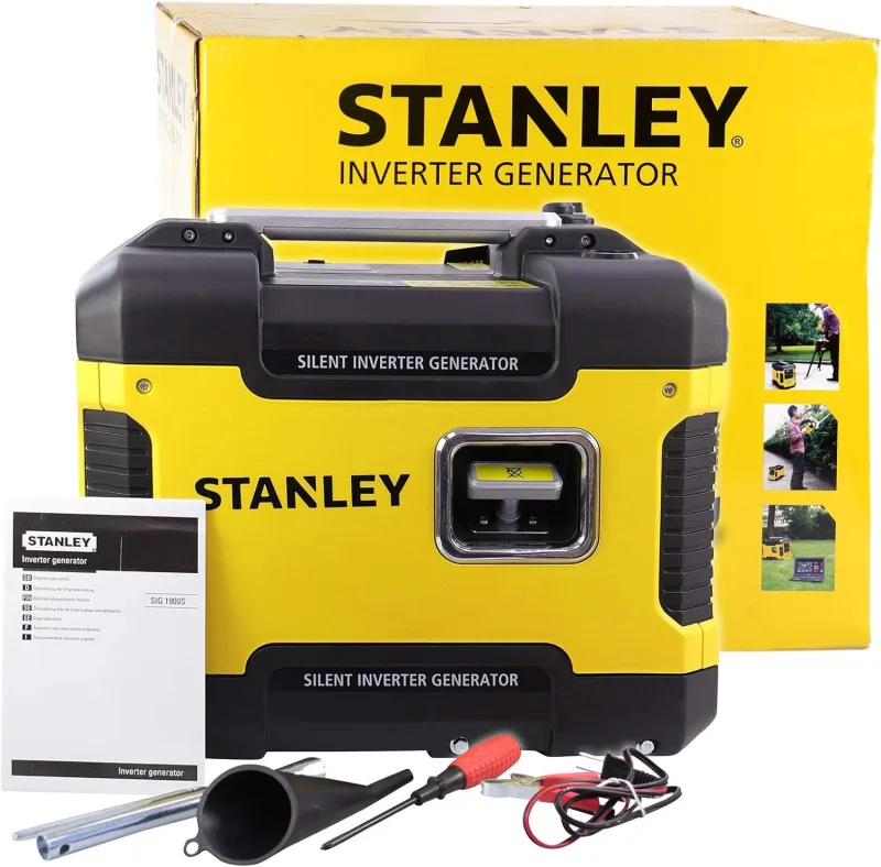 Stanley 604800110 Emergency Power Generator Petrol Silent 1900 W