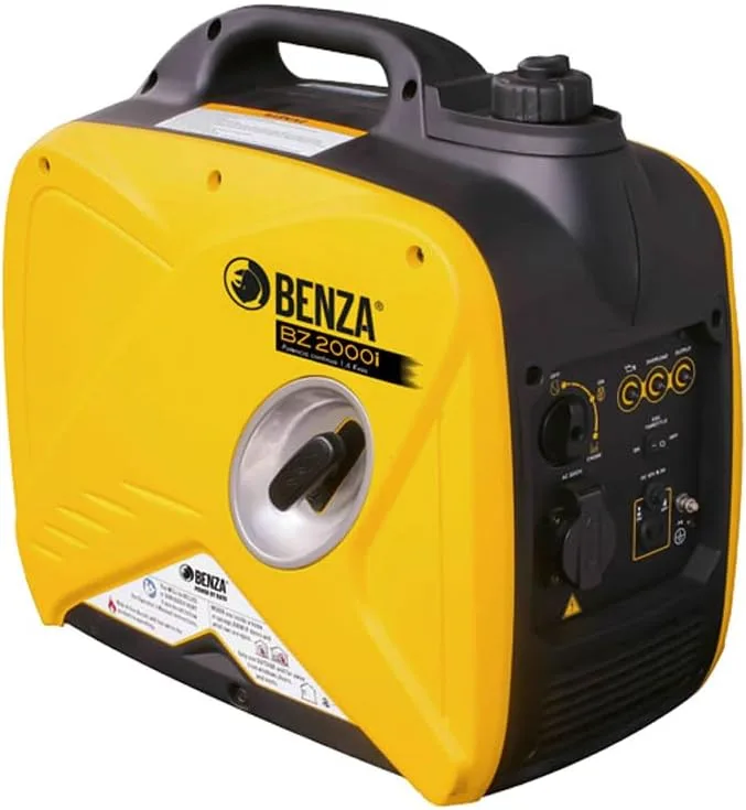 BENZA BZ 2000 iS Portable Inverter Generator, 2.0 kW, 80cc Petrol Engine, Manual Start, 22 kg
